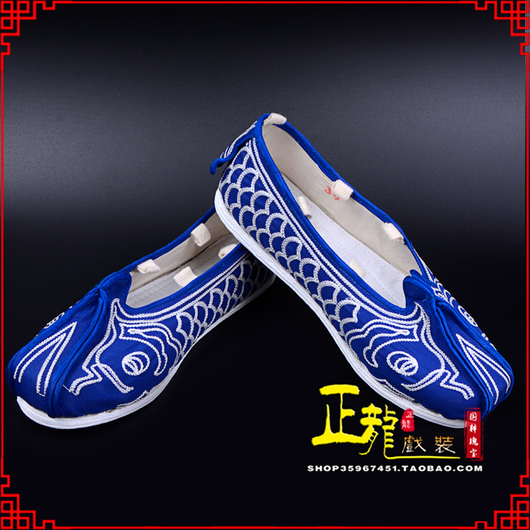 白朗戏鞋舞台演出鞋水路英雄三义斋布底鱼鳞洒