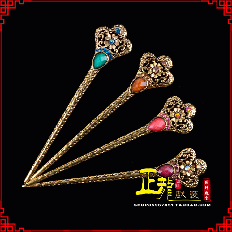 白朗头饰老旦青衣员外夫人簪子 老旦发簪