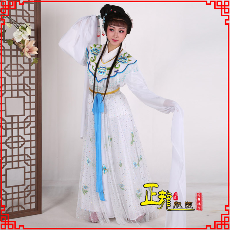 白朗花旦小姐小旦戏剧古装仙女新款连衣裙
