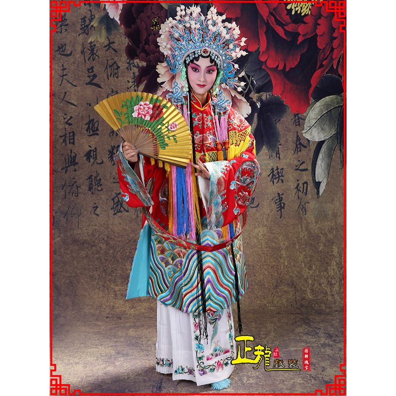 白朗凤袍杨贵妃贵妃醉酒 软绉团凤女蟒